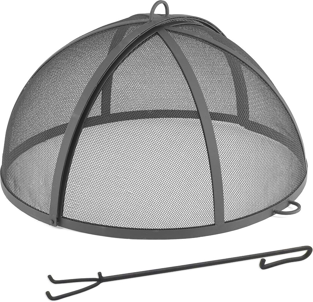 Good Directions Fire Pit Spark Screen Hinged for Easy Access