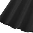 GOOBGS Women's 1950s Retro Vintage Spaghetti Strap Cocktail Swing Dresses with Pockets (Black, XL)