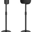 Adjustable Height Speaker Stands Compatible with SONOS Era 300 and Era 100, Height Adjustable up to 42.6'', Floor Stands with Cable Management, Speaker Mount, Black, 2 Pack (Pair)