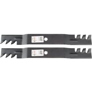 Rotary Copperhead Mulching Mower Blades Fit John Deere Models D100 LA100 Replaces OEM GX22151 GY20850 For 42 Inch Deck (pack of 2)