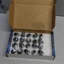 20 Pcs Chrome Closed End Mag Style m12x1.5 Lug Nuts with Washer Lug Nuts Compatible with Corolla Camry Tacoma Lexus Washer 13/16" (21mm) Hex