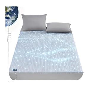 Adamson Grounding Fitted Sheet King Size, Earthing Sheets - Pure Silver Fiber & Organic Cotton (Gray, King - 76"x80"x15) 