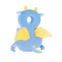 Toddler Baby Head Protection Cushion Backpack Wear,Blue Dinosaur