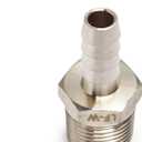 LTWFITTING LF Brass Barbed Fitting Coupler/Connector 5/16" Hose Barb x 3/8" Male NPT Fuel Gas Water (Pack of 5)