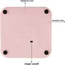 TelPal Corded Pink Retro Landline Home Phone, Basic Pink Decorative Analog Telephone Set, Senior Phone for Home/Office/Hotel