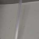 Frameless Shower Door Bottom Seal Shower Sweep with Drip Rail for 1/4" Glass,36" Long, Vinyl, Clear