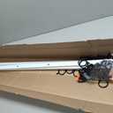 Ceiling Curtain Track, Curtain Track with Roller Hooks, 9ft - 12ft Ceiling Mounted Rail Set for Room Divider, White