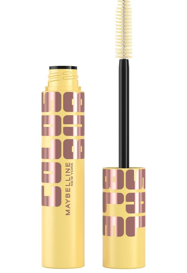 Maybelline The Colossal Bubble Washable Mascara, Buildable Mascara Volume and Length Formula for Bold, Separated Lashes, Brownish Black,Pàck Of 3