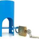 Insulated Garden Hose and casing Lock and Cover - Water Saving, Outdoor Faucet Locking System - Prevents Unauthorized use and Vandalism, and is Easy to Install (Blue)