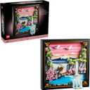 LEGO Art Japanese Cherry Blossom Landscape Building Set for Adults - Room Decoration & Gift for Women & Men, Ages 18+ - Framed Wall Decor, Stand or Hang to Display - 31218