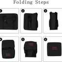 Wesoke Travel Duffel Tote Bag Black, Foldable Large Personal Item Bag Sport Gym Bag, Lightweight Carry On Bag Weekender Overnight Bag for Women and Men, Business Work Tote Nurse Dance Yoga Bag