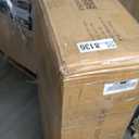 40'' Wooden Dog Crate Furniture–Farmhouse Dog Kenel-Multi Purpose Pet House with Double Doors, 2 Drawers, for Small, Medium & Large Dogs–White & Brown Finish