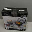 COOK WITH COLOR Mixing Bowls with TPR Lids - 12 Piece Plastic Nesting Set includes 6 Prep and Lids, Microwave Safe Bowl (Black Ombre)