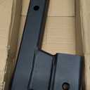 TOPTOW Trailer Receiver Hitch Extender Adapter 4" Drop/Riser, 8" and 10" Extension Length, 2" Shank, 7500lbs Towing Capacity, Matte Black