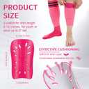 Soccer Shin Guards 14-16 Kids Youth with Sock Sleeves, XL