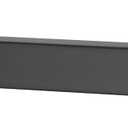BESy 14 Inches Straight Extended Shower Arm With Flange, Rain Shower Head Extension Arm, Square Shower Rod Shower Head Extender Arm Shower Pipe Extension, Wall-Mounted Matte Black Stainless Steel