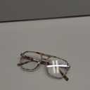 FEISEDY Blue Light Blocking Glasses Fake Nerd Clear Square Computer Lightweight Pilot Glasses Frame Oversized B2866 (Pink Leopard Frame)