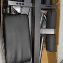 Roman Chair, 350 Ib Adjustable Back Extension Bench, Black, One Size