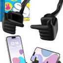 6 x Valentines Day Gifts for Teens Boy Girls Kids Cell Phone Stand: Patented Adjustable Shy Fingers Lazy Phone Holder for Desk Cool Gadgets Fun Gifts Valentines Gifts for Women Men Kids Him Her Son (1, black)