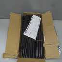 LANTEFUL 5 Tier Shoe Rack for Closet Shoe Organizer with 5 Hooks, Long Shoe Shelf Storage for Shoe and Boot Stackable Free Standing Shoe Rack for Entryway, Garage, Small Spaces, Dorm, Black