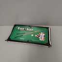 Mini Pool Table Set Portable Small Tabletop Billiards Game with 2 Sticks, 16 Balls and Triangle for Travel Party