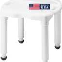 Carex Universal Bath Seat and Shower Chair, Heavy Duty Shower Bench for Bathtub, Safety Bath Seat Stool for Seniors and Disabled, Supports up to 400 lbs, Adjustable Height Shower Bench for Inside Tub