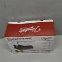 Homemate Heated Blanket Electric Throw - 50"x60" Heating Blanket Throw 1/2/4/6/8 Hours Auto-Off 10 Heat Level Over-Heat Protection Flannel Sherpa ETL Certification