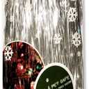 Icicle Tinsel for Christmas Tree Strands - Premium Old-Fashioned Silver Icicles Garland for Xmas Trees Shiny Mylar Kid Pet Safe - Hang with Ornaments & Decor