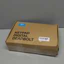 Veise Fingerprint Door Lock Set, Keyless Entry Door Lock, Front Handle Set, Electronic Keypad Deadbolt with Lever Handle, 2 Keys, Auto-Locking, One-time Codes, Easy to Install, Oil Rubbed Bronze