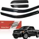 R-GEE Window Rain Guards Fit for Ford 2004-2014 F150 Extended Cab, Extra Durable Out-Channel Window Deflectors, Vent Window Visors Exterior Car Accessories, 4 Pieces