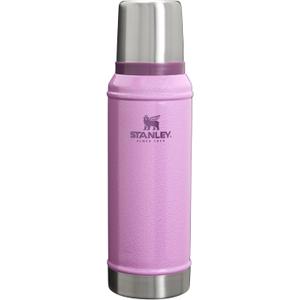 Stanley Classic Legendary Vacuum Bottle 1.0 qt | Wide Mouth with Leakproof Cup Lid | Keep Drinks Hot or Cold | Packable for Travel | Insulated Stainless Steel Thermos | BPA-Free | Hammertone Lilac
