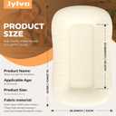 Baby Lounger, Portable Baby Lounger for Newborns to 24 Months, Soft & Breathable Infant Nest with Thickened Support, Newborn Baby Essentials Gift for Home and Travel, Gray