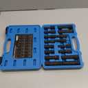 Orion Motor Tech 16pc Locking Lug Nut Master Key Set, SAE & Metric Wheel Lock Removal Kit for Removing Locking Spline Star Hex and Fluted Hex Lug Nuts, Lug Nut Remover Set for Mechanics and More (Blue)