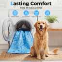 Dog Cooling Mat, Arc-Chill Cooling Fiber Self-Cooling Pad for Dogs - 40" x 28" Washable Non-Toxic Summer Pet Mat, Non-Slip Foldable Portable Soft Pad for Indoor Outdoor/Kennel Sofa Bed Floor Car