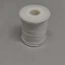 uxcell Suede Cord, 49.21 Yards 2.6mm Flat Leather Thread String for Purse Handbag Shoelace DIY Crafts Bracelet Making, White 1 Roll
