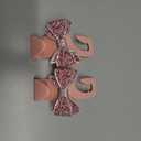 Zpana Bling Car Headreat Hook, 2PCS Crystal Rhinestone Cute Bow Vehicle Seat Back Hanger Storage for Purses Bags Grocery, Diamond Auto Rear Seat Organizer, Universal for SUV Truck Sedan (Pink)