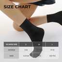CS CELERSPORT 5 Pairs Mini Crew Ankle Socks Cushioned Running Casual Socks for Women and Men (S)