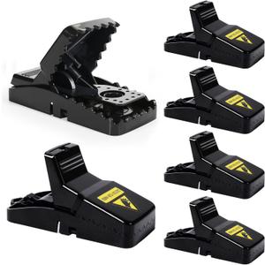 6 Pack Mouse Traps Indoor for Home,Mice Traps for House,Reusable Mouse Trap That Work,Small Mice Catchers for Home Indoor, Quick Set Mousetraps Effective