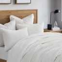 EverGrace Velvet Quilt Set King Size, Luxurious Soft Quilted Bedding Sets, Lightweight Velvet Comforter for All Season, Striped Channel Bedspread Coverlet with 2 Shams, Bright White