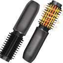Cordless Hot Brush - Travel Portable Hair Straightener Brush, 4 Temperatures | Fast Heating, Anti-Scald, and Anti-Frizz, Cordless Straightener Tool for Travel, Date, Work - Classic Black