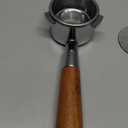 54 mm Bottomless Portafilter with Puck Screen, 3 Ears Espresso Portafilter Compatible with Breville Barista BES870XL Express Machines,Stainless Steel Porta filter and Rosewood Handle