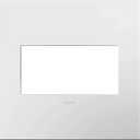 Legrand adorne 2-Gang Wall Plate/Cover Plate (1-Pack, Gloss White-on-White Finish)