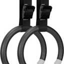 Gymnastic Rings with 15 FT Adjustable Straps Non-Slip Gymnastics Rings Pull Up Workout Rings for Home Gym Exercise, Training