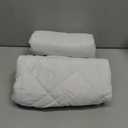 Waterproof Quilted Pillow Protectors King Ultra Soft Thick Pair 20x36 Inches Brushed Ultra Plush White Zippered Set of 2 Size Encasement