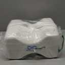 Everlasting Comfort Memory Foam Knee Pillow for Side Sleepers  Sciatica Pain Relief Pillow, Removable Strap Support  Leg Pillows for Sleeping Alignment, Knees, Back & Hip Cushion (Standard, White)