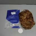 SEVENCOLORS Short Blonde Curly Wigs for White Women Natural Looking Blonde Wavy Wigs with Dark Roots Synthetic Hair Short Womens Wig