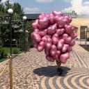 4 x Pink Heart Shaped balloons Pack of 10, 18 Inch Love Valentine Balloons Silver Heart Romantic Balloons For Valentines Day Propose Marriage Wedding Bridal Shower Engagement Party Decorations