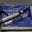 Ergonomic Large Snow Shovel for Driveway: 48-Inch Dual-Lock Knob Anti-Wobble Handle, 16" Plastic Blade w/Metal Edge, Ultra-Light 1.9 lb, Portable Aluminum Shaft, Car, Camping & Emergency