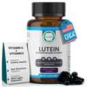 TRUEMED Lutein Vitamin C + Vitamin E 20mg Lutein with 4mg Zeaxanthin Eye Health Support Blue Light & UV Protection Supports Macular & Retinal Function 60 Softgels USA Made GMP Certified. Bbd 12/2026