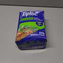 Ziploc Sandwich and Snack Bags with EasyGuide Texture, Plastic Storage Bags with Grip 'n Seal Technology, 270 Bags Total